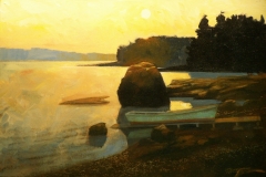 Brooklin Boatyard Beach, 12x16