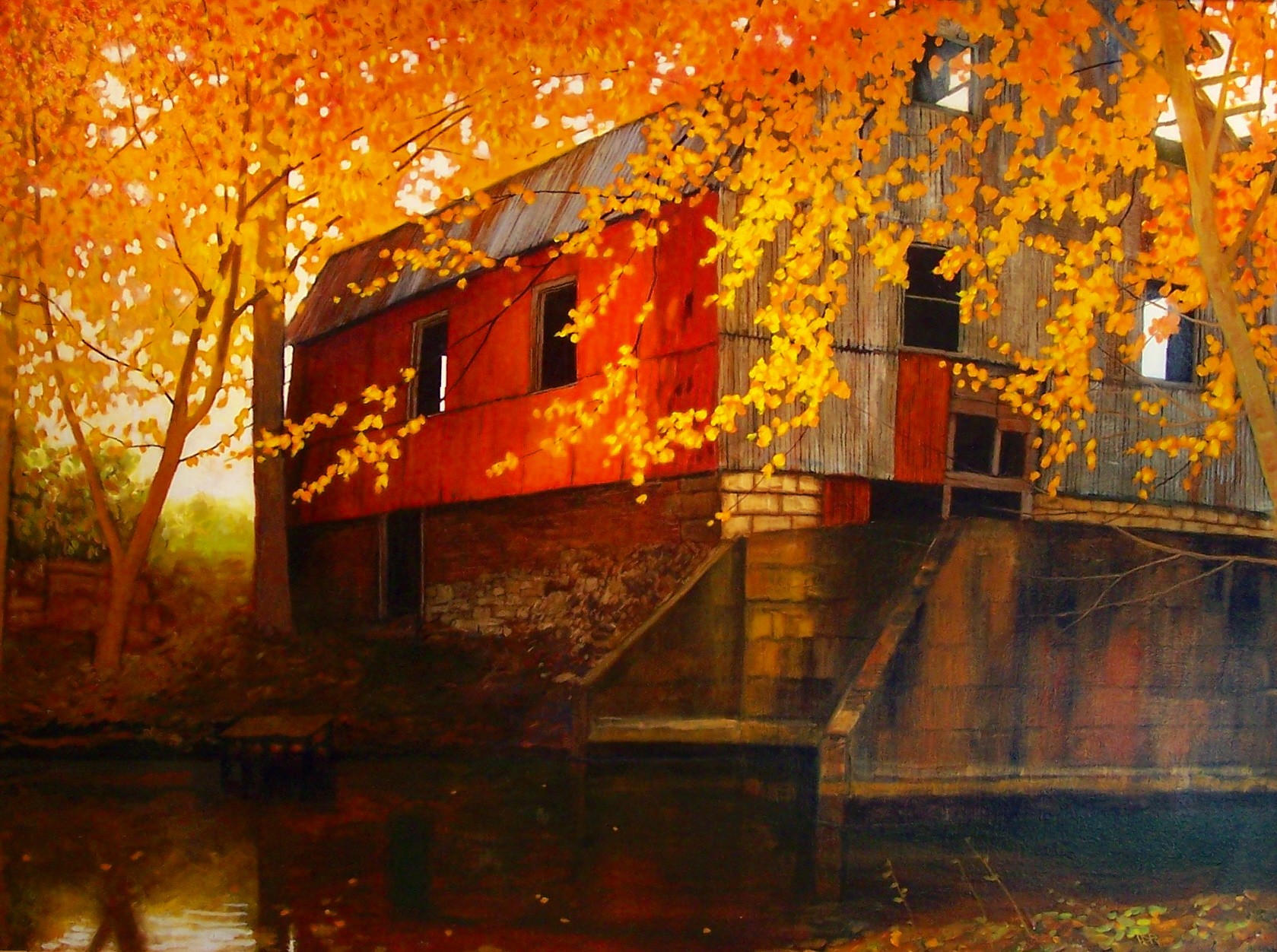 TheRedMill30x46acrylic